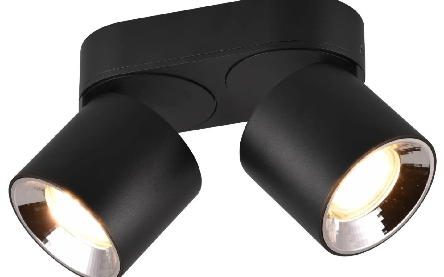 Takspot Med 2 Lampor<Trio Lighting Guayana Spotlight 2-delad GU10 mattsvart