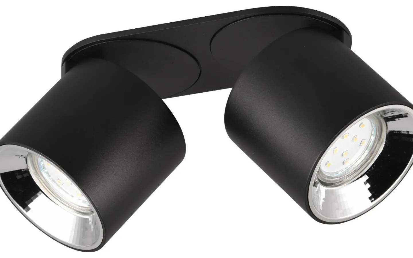 Takspot Med 2 Lampor<Trio Lighting Guayana Spotlight 2-delad GU10 mattsvart