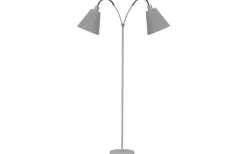 Klassiska Golvlampor|Golvfötter<ArmaturHantverk Haga Golvfot 2L 140cm Grå