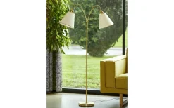 ArmaturHantverk Haga Golvfot 2L 140cm Mässing* Klassiska Golvlampor|Golvfötter