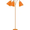 Klassiska Golvlampor|Golvfötter<ArmaturHantverk Haga Golvfot 3L 140cm Orange