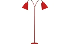 Klassiska Golvlampor|Golvfötter<ArmaturHantverk Haga Golvfot 2L 140cm Röd