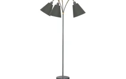 Klassiska Golvlampor|Golvfötter<ArmaturHantverk Haga Golvfot 3L 140cm Tältgrå