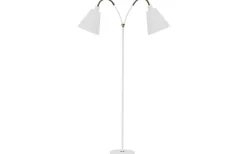 Klassiska Golvlampor|Golvfötter<ArmaturHantverk Haga Golvfot 2L 140cm Vit