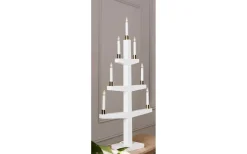 Visa Alla Adventsljusstakar|Adventsljusstakar 61-120 Cm<Star Trading Halla Adventsljusstake LED Vit 90cm