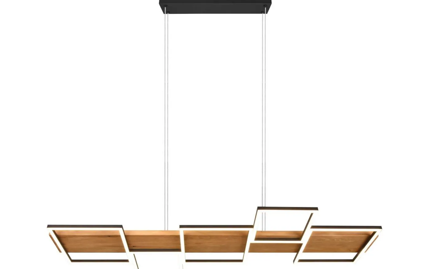 Harper Takpendel LED matt svart/trä