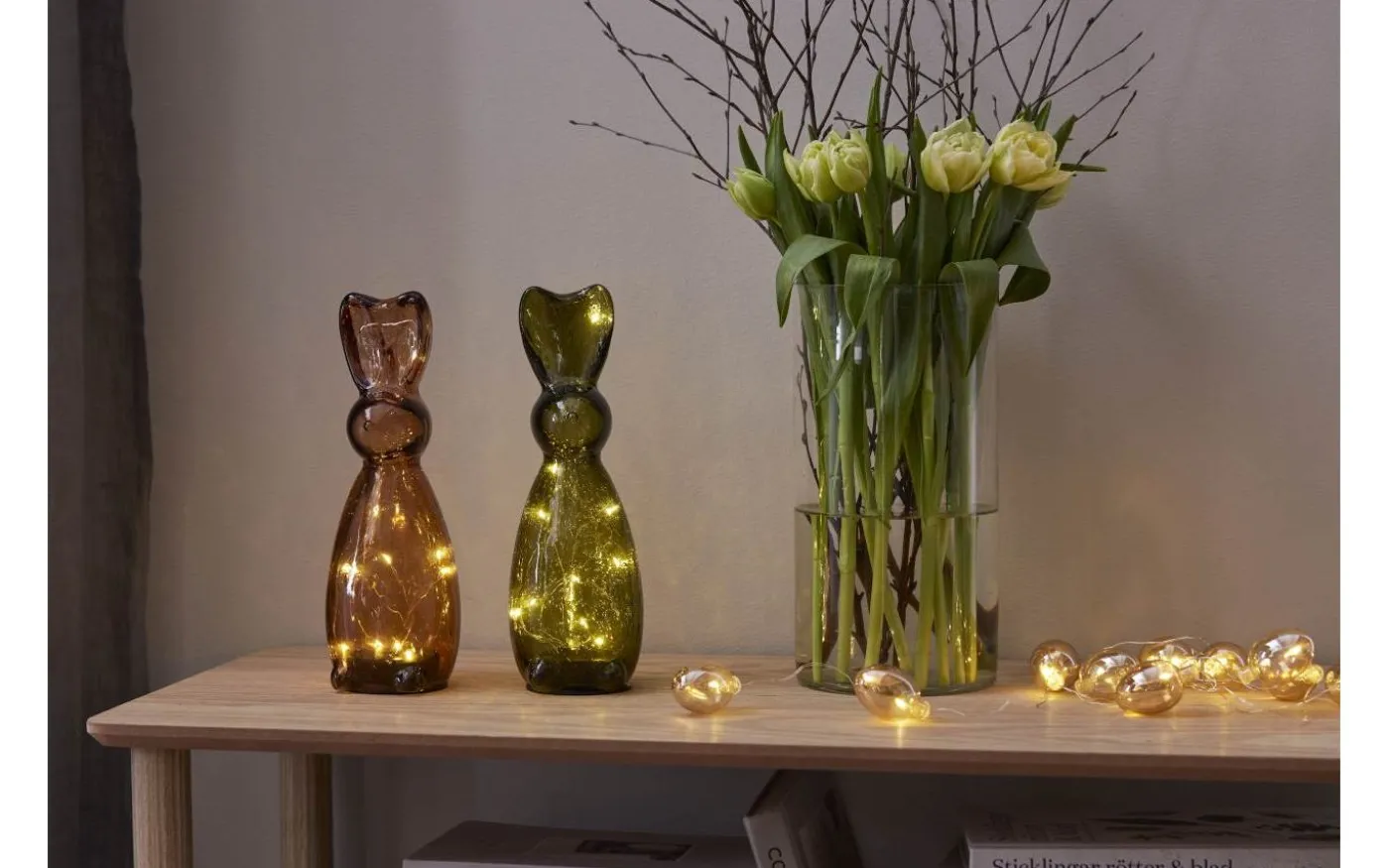 Harry Batteridriven Bordsdekoration 25cm Grön