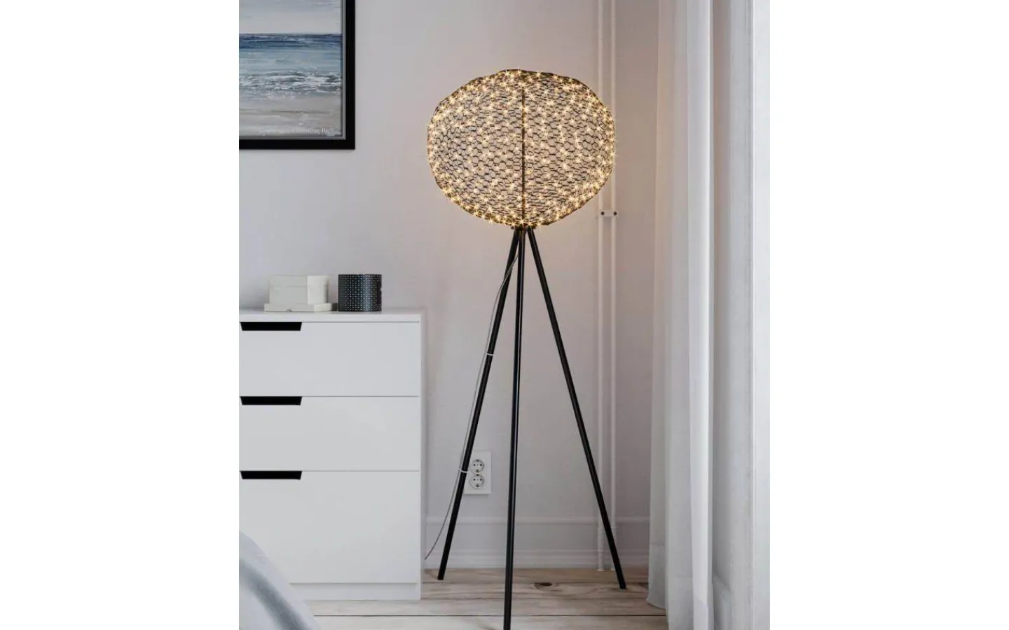 By Rydens Hayden Golvlampa LED 160cm Matt Svart* Golvlampor