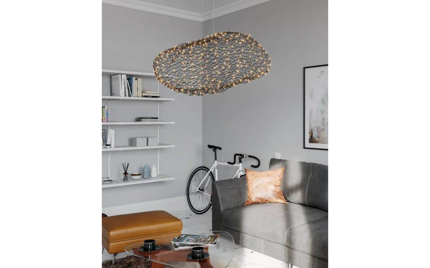 Hayden Taklampa LED 115cm Matt Svart