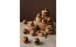 Trädekorationer<Spring Copenhagen Heart Eyes Emoji Nyckelring Ø3cm Ek