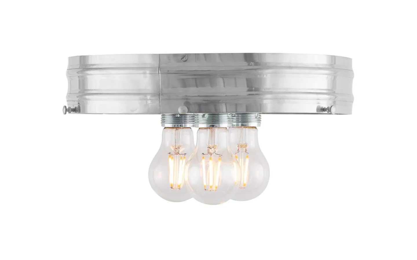 Plafonder<Karlskrona Lampfabrik Heidenstam plafond 300 - Förnicklad