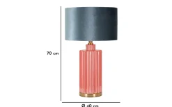 Helene Bordslampa 70cm Röd