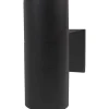 Aneta Helio Vägglampa Svart IP54* Upp & Nedljus Lampor