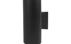 Aneta Helio Vägglampa Svart IP54* Upp & Nedljus Lampor