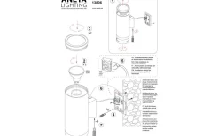 Aneta Helio Vägglampa Svart IP54* Upp & Nedljus Lampor