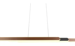Avlånga Taklampor<Trio Lighting Helios Takpendel LED 82,5-130cm kaffebrun