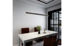 Trio Lighting Helios Takpendel LED 100cm mattsvart* Avlånga Taklampor