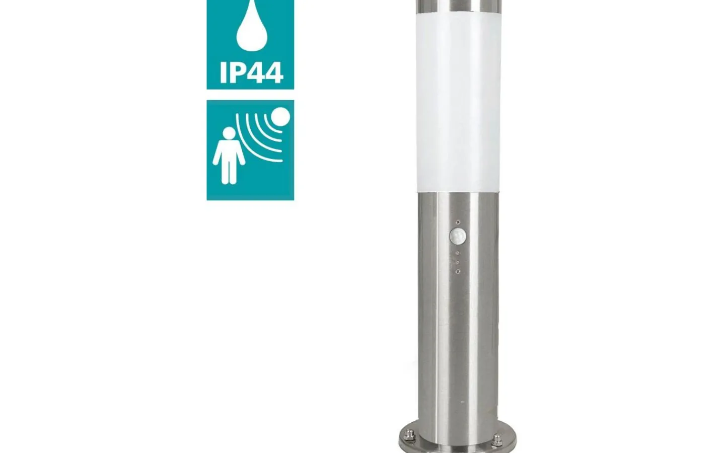 Pollare & Grindlyktor<Eglo Helsinki Pollare 45cm Rörelse Rostfritt Stål IP44