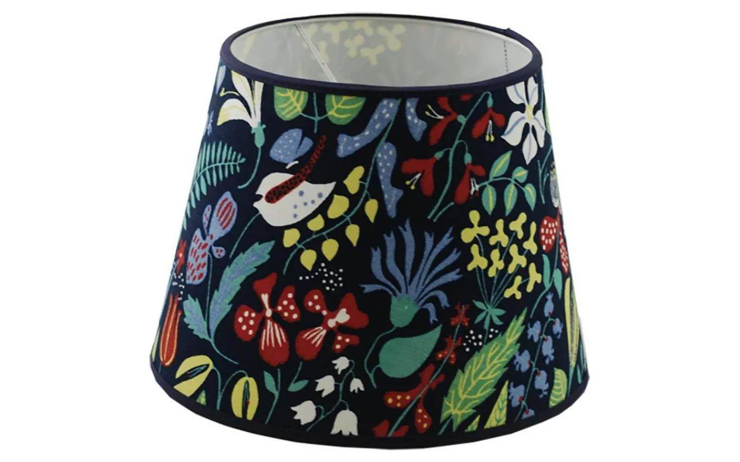 Hallbergs Herbarium Lampskärm Ø25cm Mörkblå Stig Lindberg* Mönstrade Lampskärmar