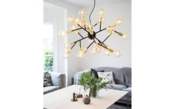 Heroes Taklampa 80cm 24L Svart/Mässing