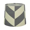 Herringbone Lampskärm Ø16cm Grå/Vit