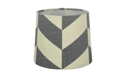 Herringbone Lampskärm Ø16cm Grå/Vit