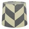 Oriva Herringbone Lampskärm Ø20cm Grå/Vit* Mönstrade Lampskärmar