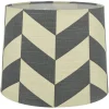 Oriva Herringbone Lampskärm Ø25cm Grå/Vit* Mönstrade Lampskärmar