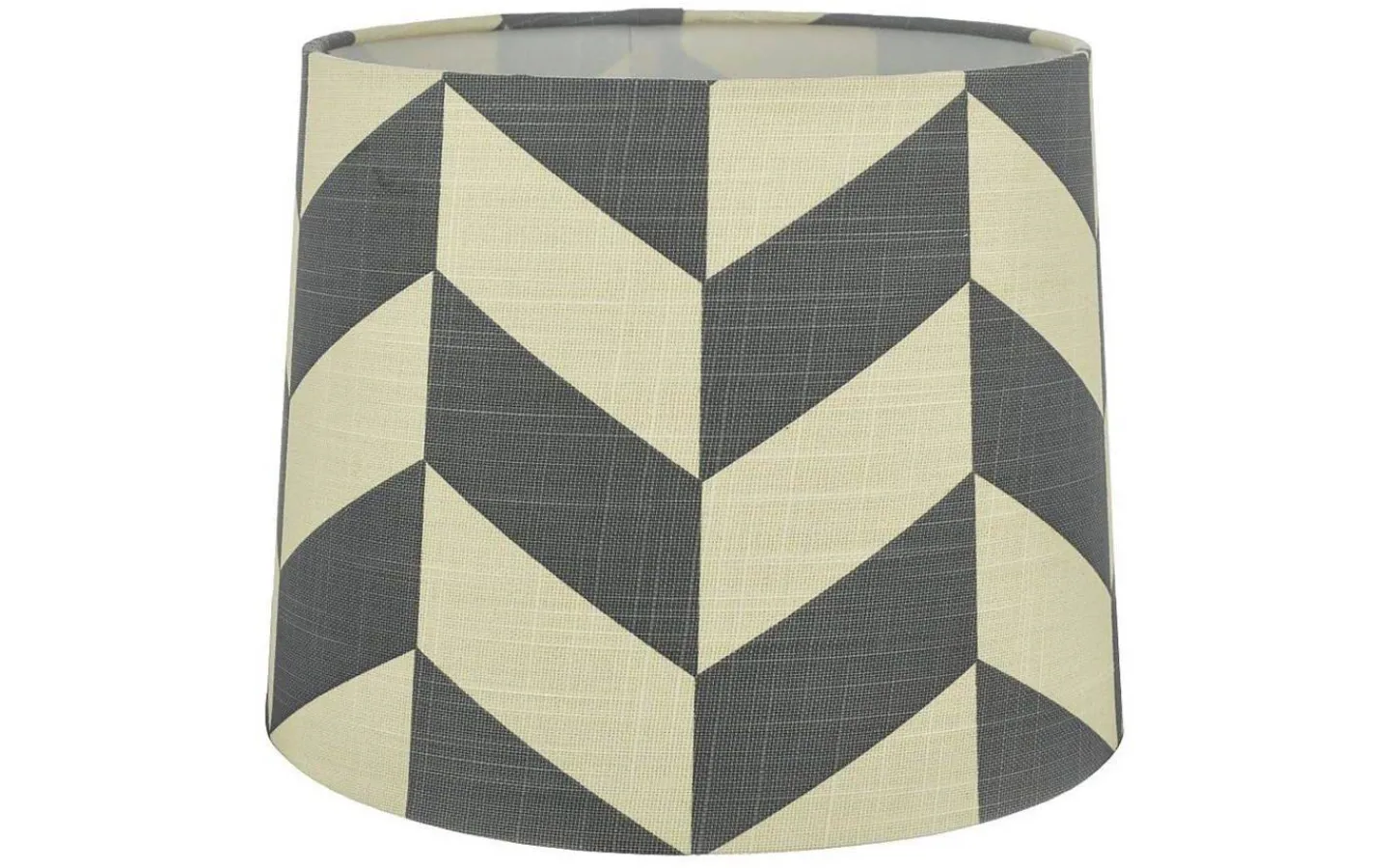 Oriva Herringbone Lampskärm Ø25cm Grå/Vit* Mönstrade Lampskärmar