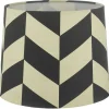 Oriva Herringbone Lampskärm Ø25cm Svart/Vit* Mönstrade Lampskärmar