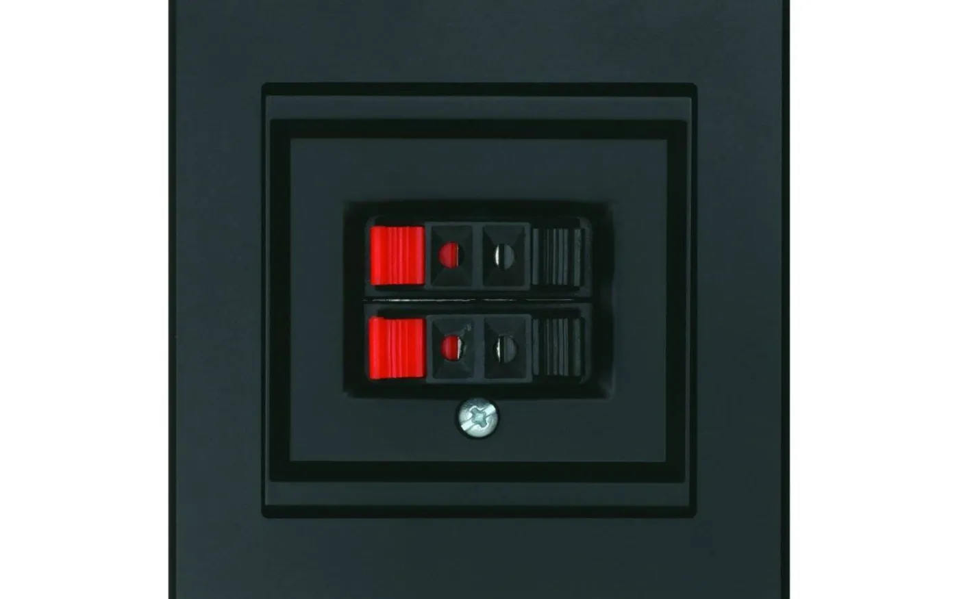 Högtalaruttag Optima, 2-vägs, Svart