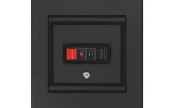 Strömbrytare & Vägguttag<Malmbergs Högtalaruttag Optima, 1-vägs, Svart