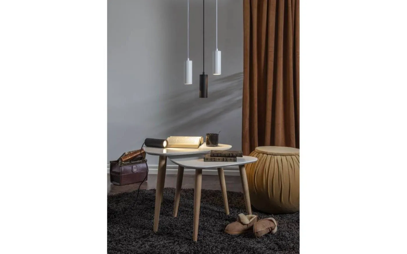 Hide Pendelarmatur GU10 17cm Svart