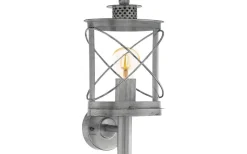 Eglo Hilburn Vägglykta Upp Antiksilver IP44* Vägglyktor