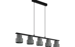 Hilcott Taklampa 116cm 5L Svart/Grå