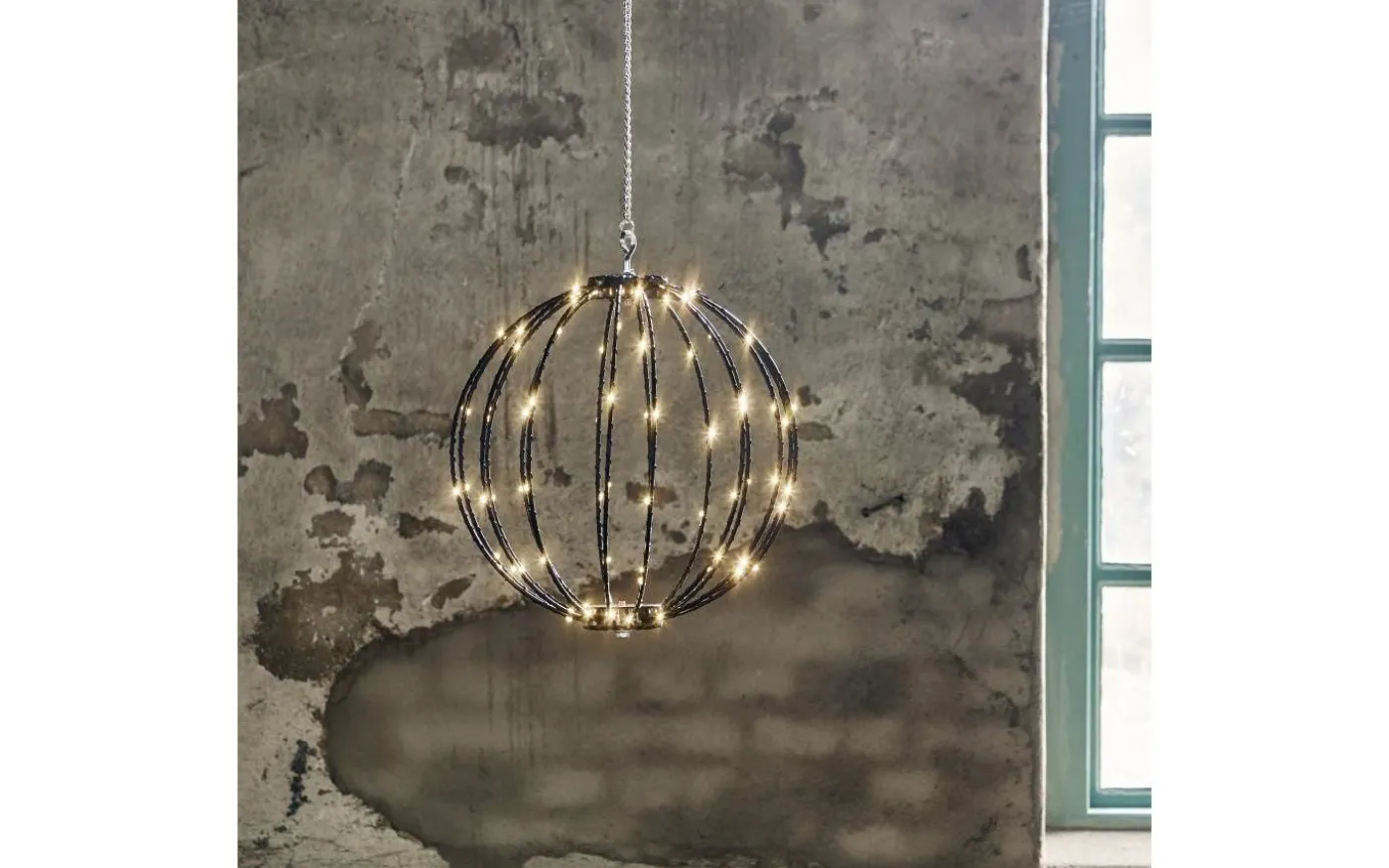 Hängande Dekoration Mounty 30cm Svart IP44