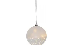 Inomhusdekorationer 230V<Star Trading Hängande Glaskula Glow 20cm Frostad