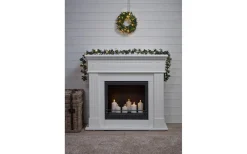 Holly Batteridriven Krans 30cm LED Grön IP44