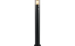 Pollare & Grindlyktor<Trio Lighting Hoosic Pollare 80cm E27 mattsvart rörelsesensor IP44