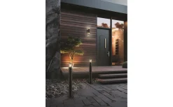 Pollare & Grindlyktor<Trio Lighting Hoosic Pollare 80cm E27 mattsvart rörelsesensor IP44