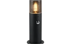 Pollare & Grindlyktor<Trio Lighting Hoosic Pollare 30cm E27 mattsvart rörelsesensor IP44