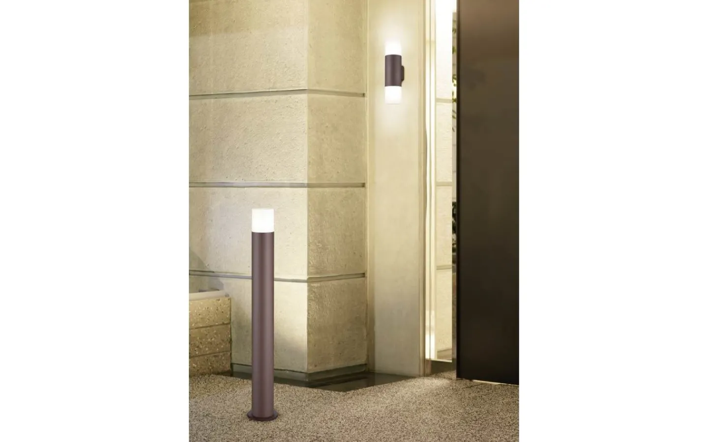 Pollare & Grindlyktor<Trio Lighting Hoosic Pollare 80cm E27 rustik IP44
