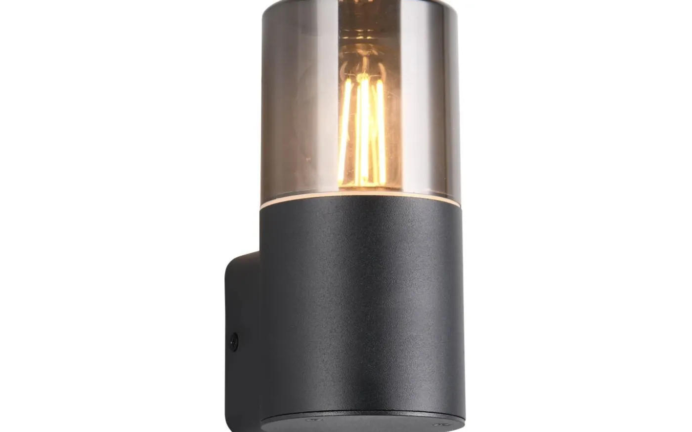 Hoosic Vägglampa 1-del E27 mattsvart IP44