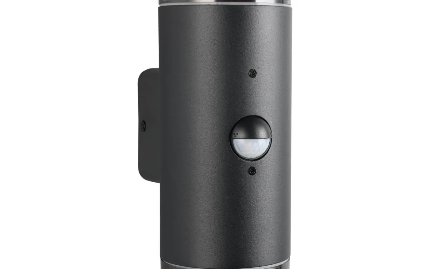 Hoosic Vägglampa 2-delad E27 mattsvart rörelsesensor IP44