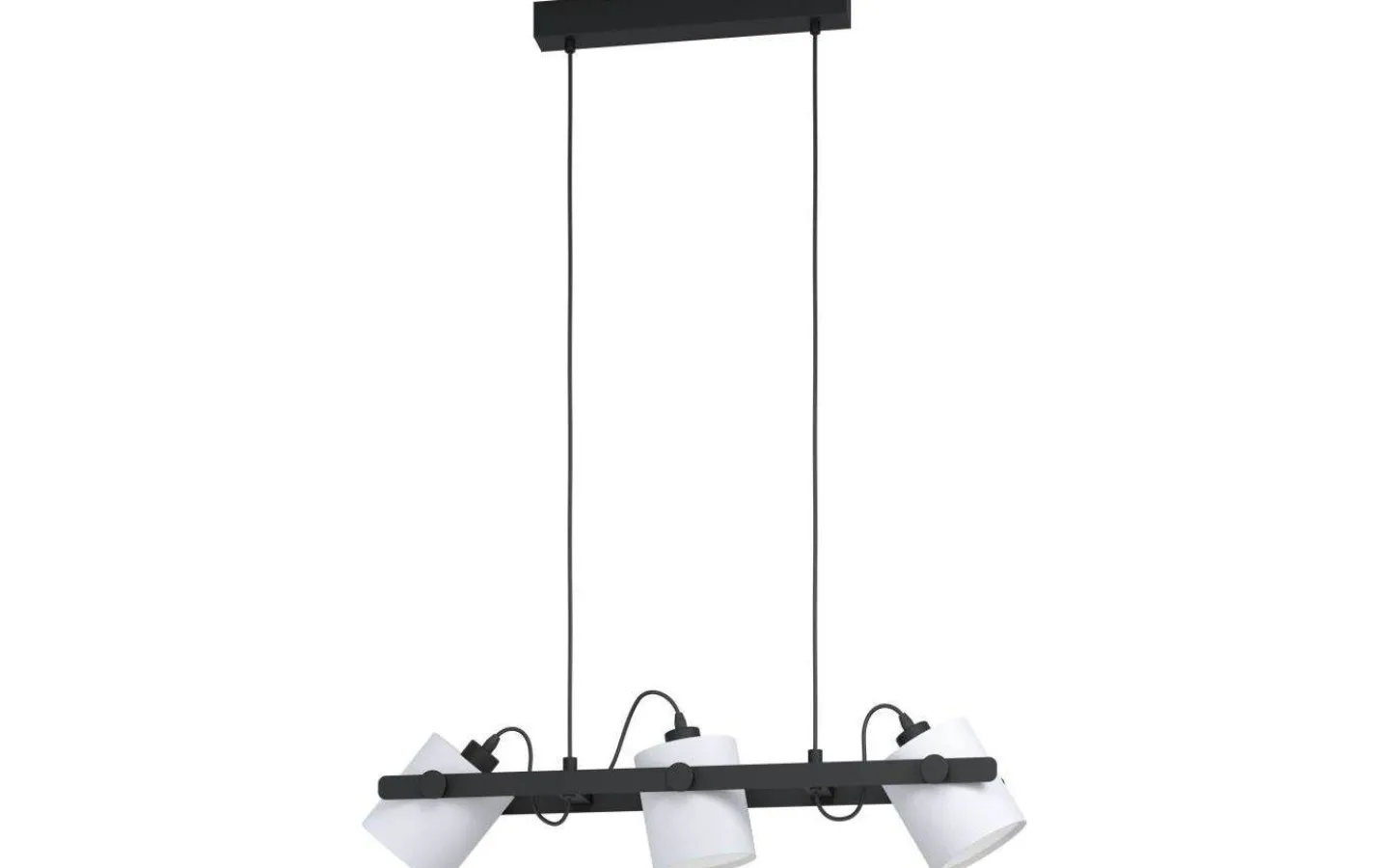 Eglo Hornwood Taklampa 78cm 3L Svart/Vit* Avlånga Taklampor