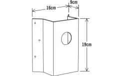 Hörnfäste Universal Svart