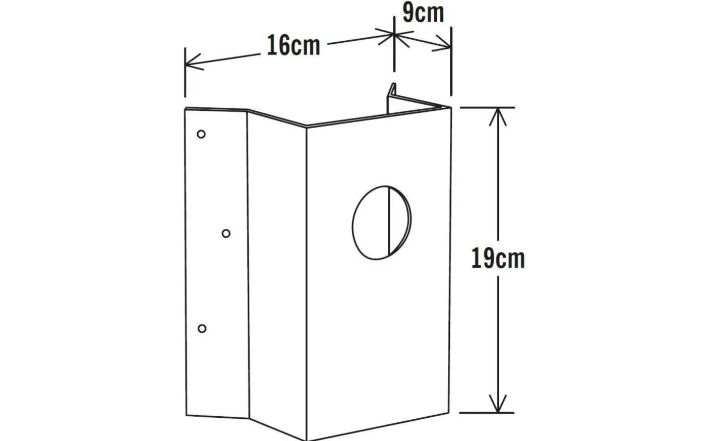 Hörnfäste Universal Svart