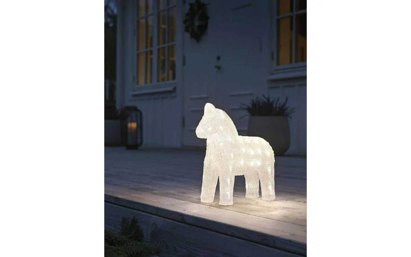 Konstsmide Häst Utomhusdekoration 32cm Transparent IP44* Julpynt Utomhus