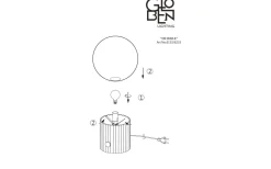 Vardagsrum|Sovrum<Globen Lighting Hubble Bordslampa 24cm Vit