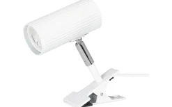 Klämlampor|Bordslampor<Globen Lighting Hubble Klämlampa 12cm Vit